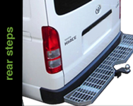 vehicle rear steps